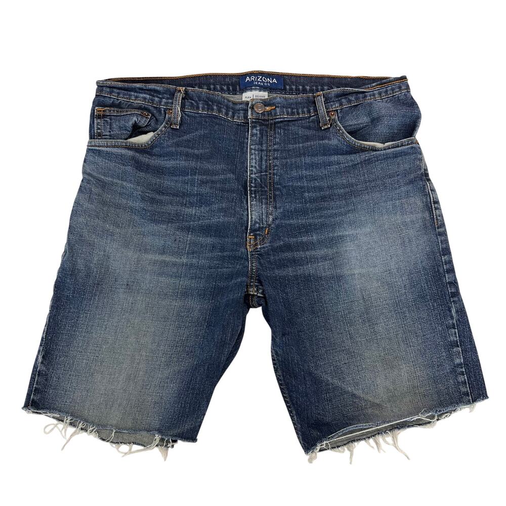 Arizona Jeans Co. Relaxed Straight Denim Distressed Jorts Sz 36